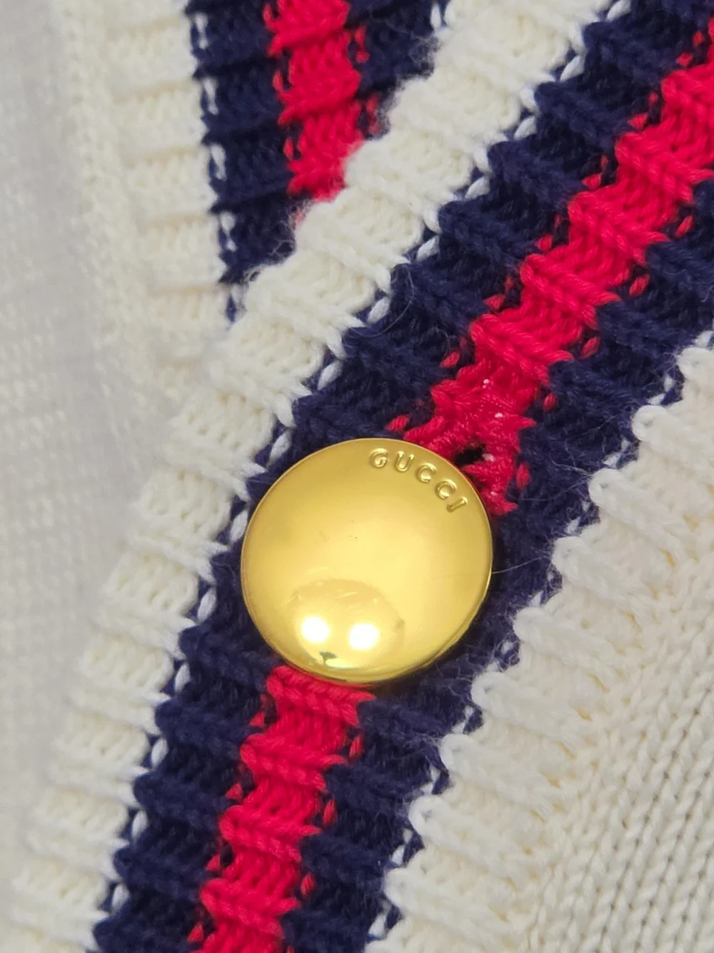 Gucci Cable-Knit Cardigan, L